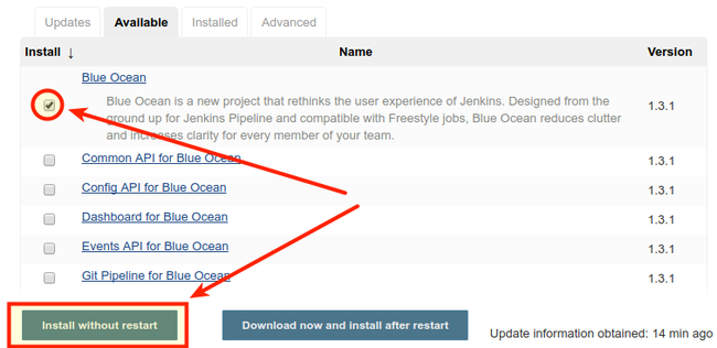 Install Blue Ocean Install Blue Ocean