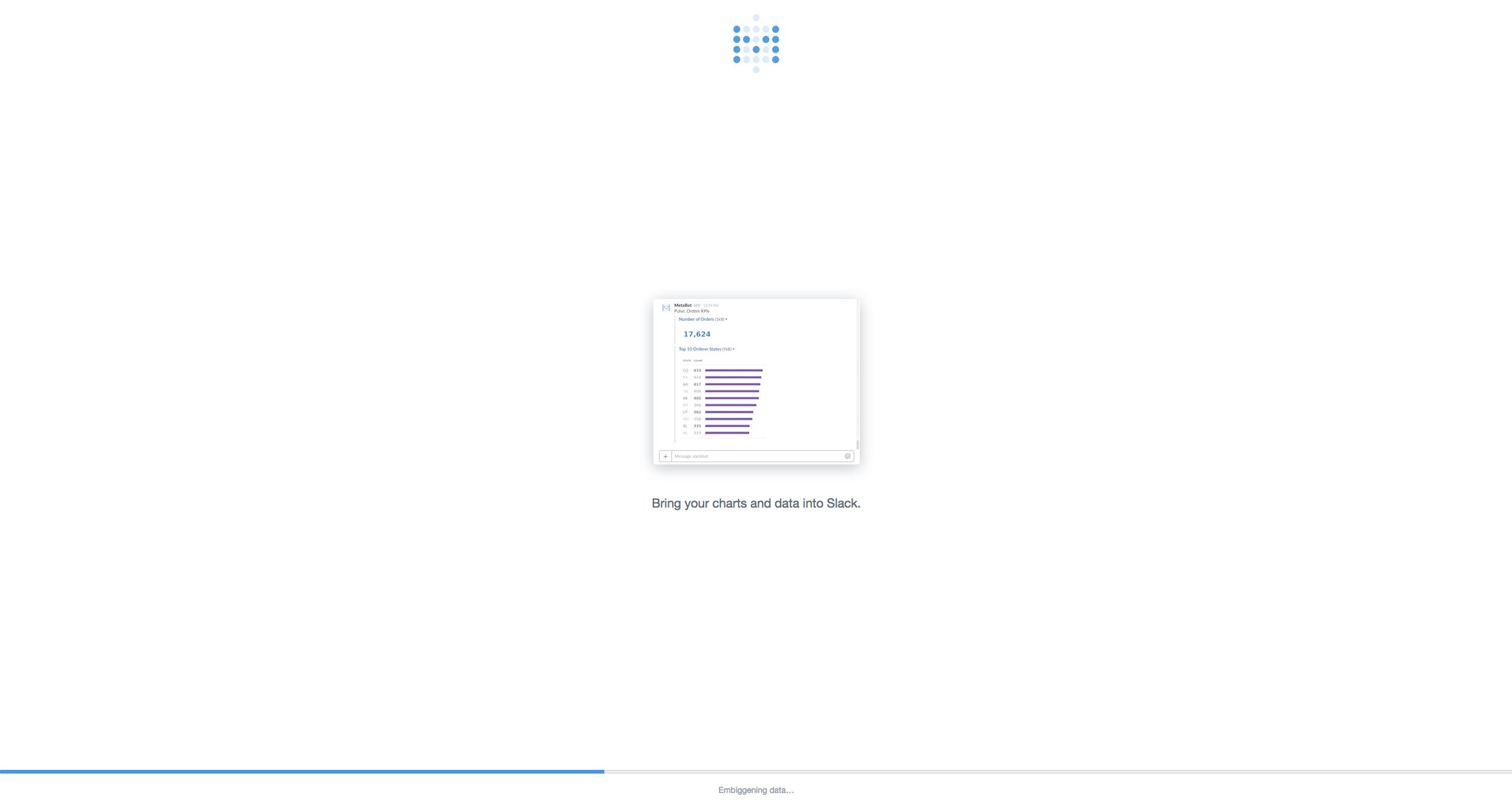 Metabase Load Screen Metabase Load Screen