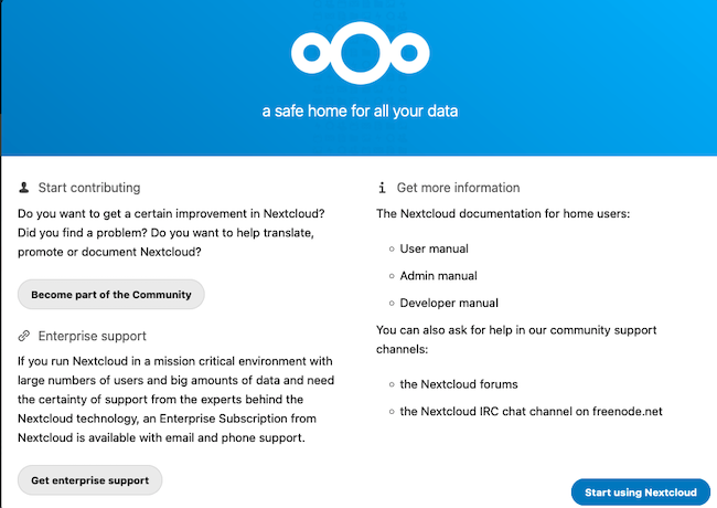 The Final Nextcloud Welcome Slide The Final Nextcloud Welcome Slide