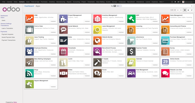 Odoo applications Odoo applications