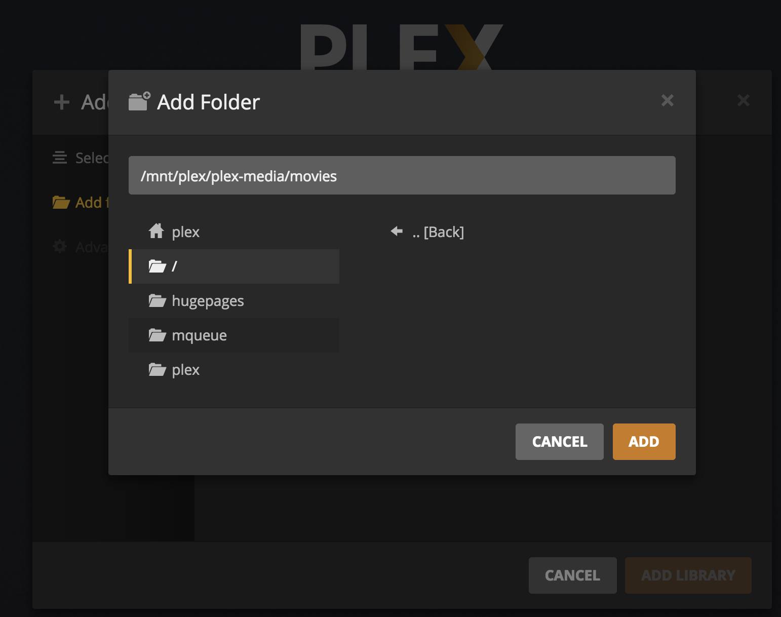 Select the appropriate folder Select the appropriate folder