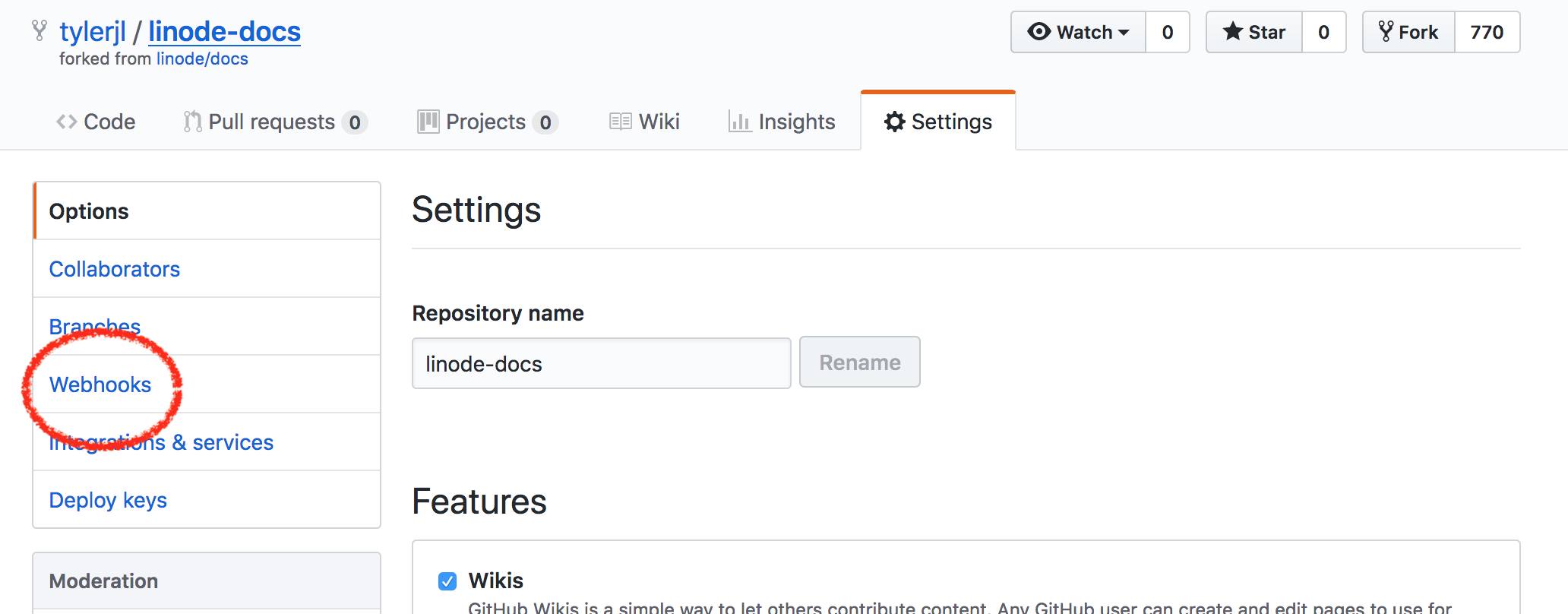 GitHub Webhook Settings GitHub Webhook Settings
