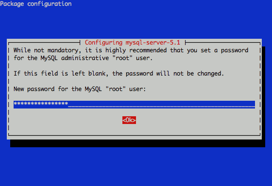 Setting the MySQL root password on Debian 6 (Squeeze). Setting the MySQL root password on Debian 6 (Squeeze).