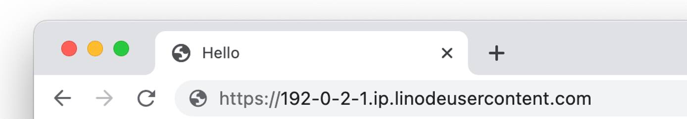 Screenshot of the URL bar Screenshot of the URL bar